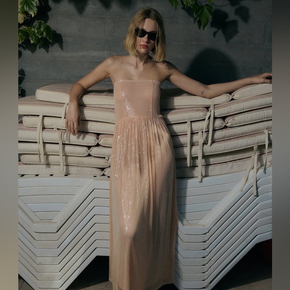 NWT Zara Long Sequin Knit Dress - 2142/071 - Picture 15 of 17